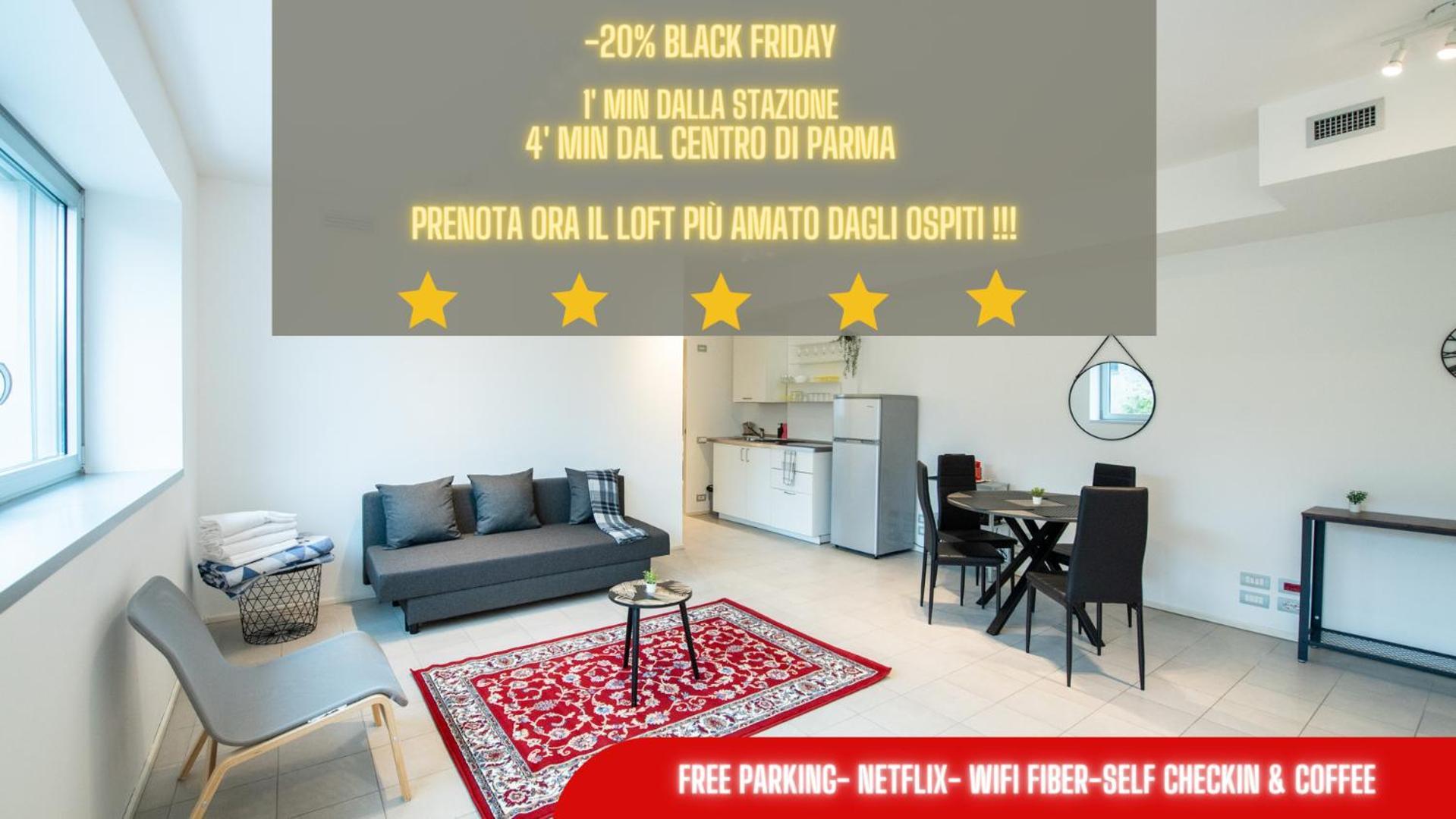 Апартаменти 350 M Dalla Stazione L Parcheggio Free L Nova Loft Парма Номер фото